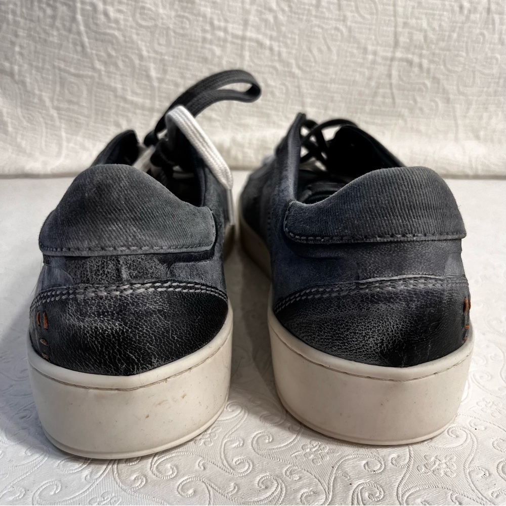 Roan by Bed Stu Men Henson Grey Black Leather Shoes Size 8 Sneakers Casual Kicks - Picture 5 of 16